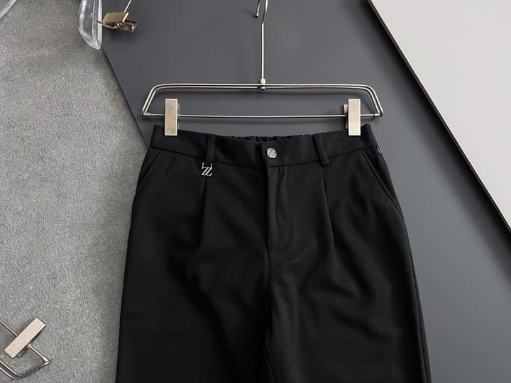 Zegna 2025 Cashmere Blend Casual Trousers in Classic Black