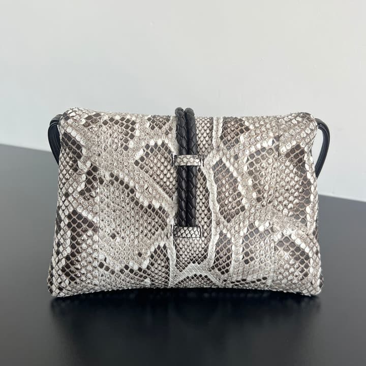 Bottega Veneta Liberta Python Crossbody Bag