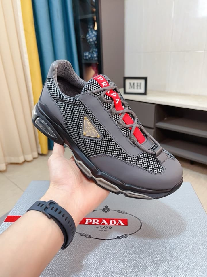 Prada Men's Air Cushion Mesh Sneakers