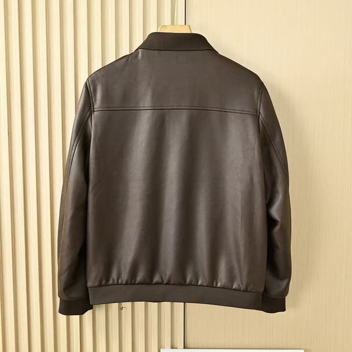 Zegna Lapel Leather Jacket – 2025FW in Classic Black