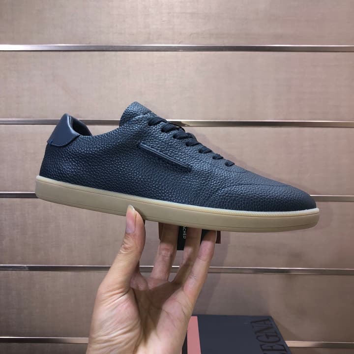 Zegna 232 Suede and Leather Sneakers