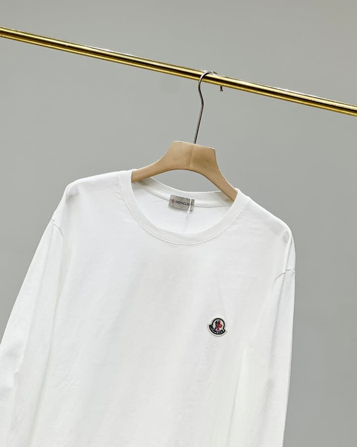 Moncler Men's Crewneck T-Shirt – 2025 Fall Collection in White
