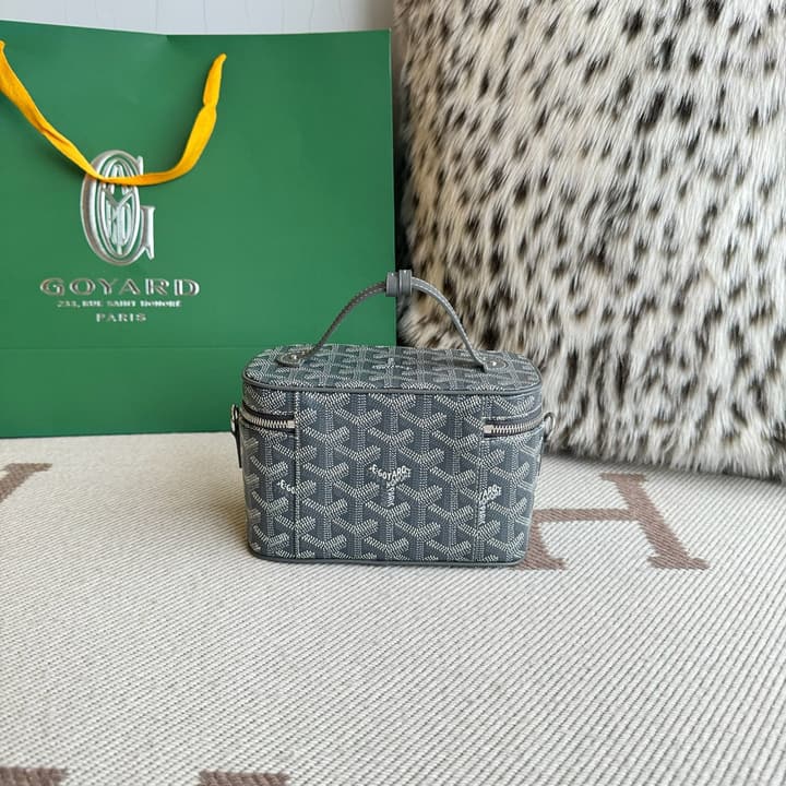 Goyard Muse Mini Vanity Case in Bright Orange Goyardine