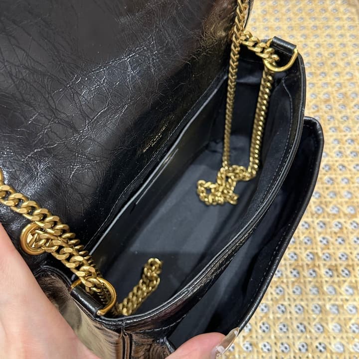 Saint Laurent Niki Baby Shoulder Bag in Apricot
