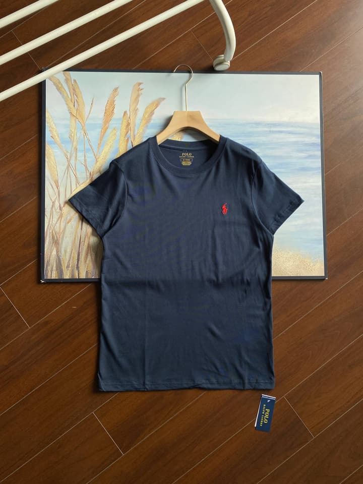 Ralph Lauren Pony Logo Crewneck T-Shirt in Black