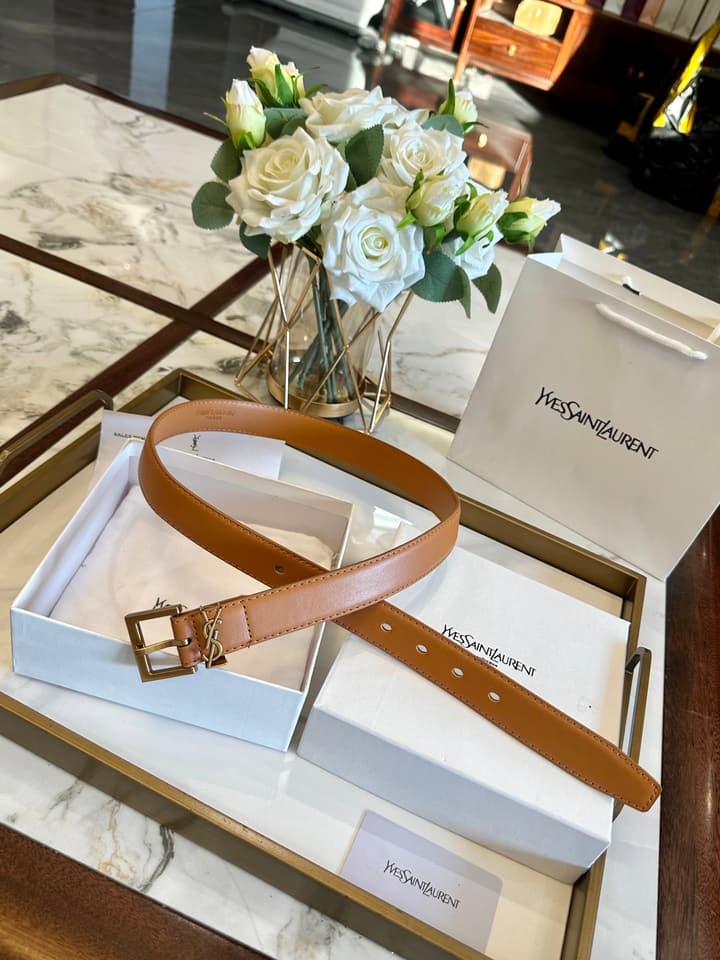 Saint Laurent Classic Leather Belt – 3.0cm