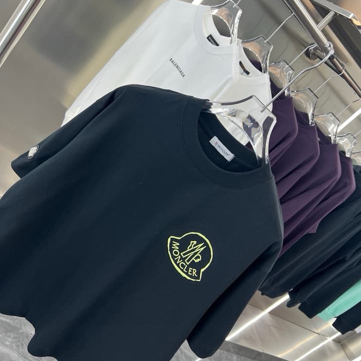 Moncler Patch Embroidery Casual T-Shirt – 2026SS in Black