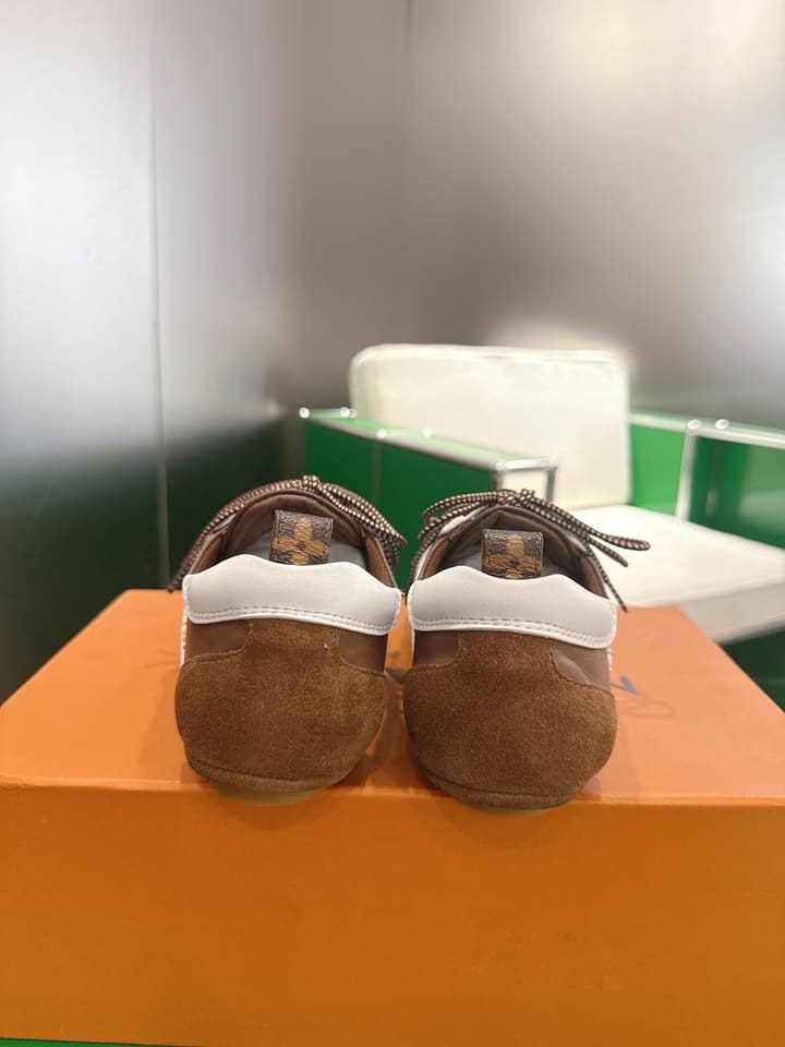 Louis Vuitton Sneakerina Ballet Sneakers in Chocolate Brown