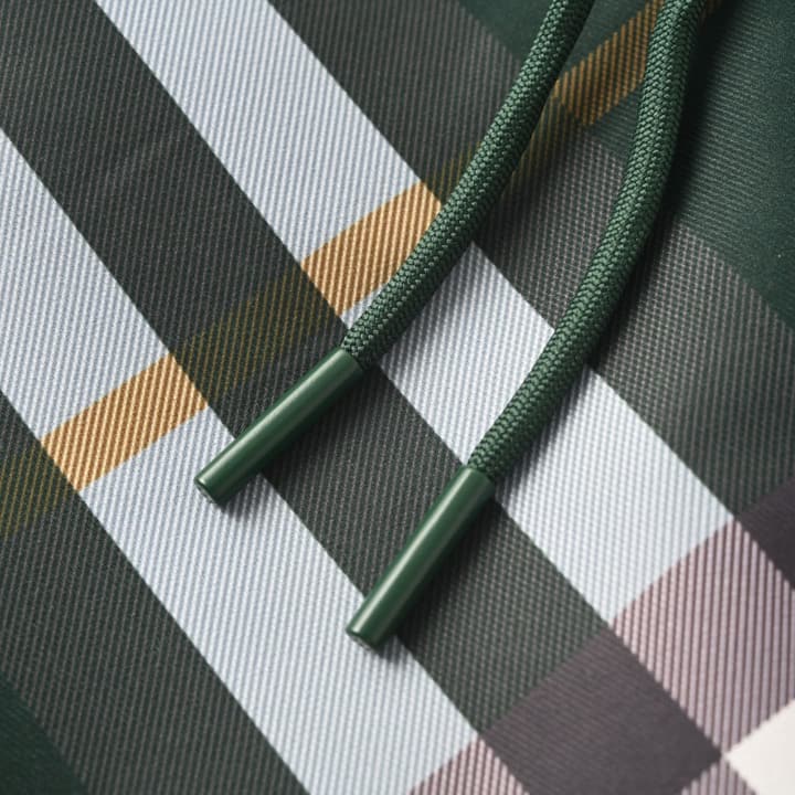 Burberry Check Mesh-Lined Swim Trunks in Green