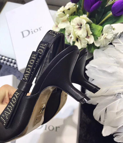 Dior J'Adior Rivet Calfskin Sandals