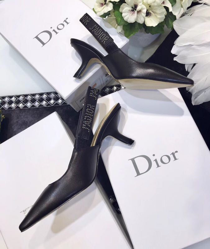 Dior J'Adior Rivet Calfskin Sandals