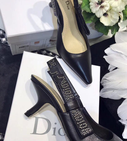 Dior J'Adior Rivet Calfskin Sandals