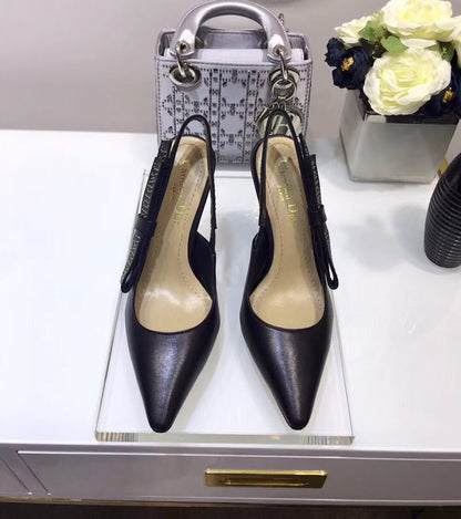 Dior J'Adior Studded Calfskin Slingback Sandals