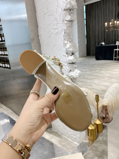 Valentino Studded Classic Block Heel Sandals