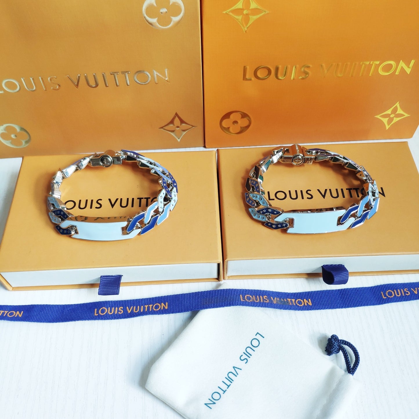 Louis Vuitton Chain Links Patches Bracelet