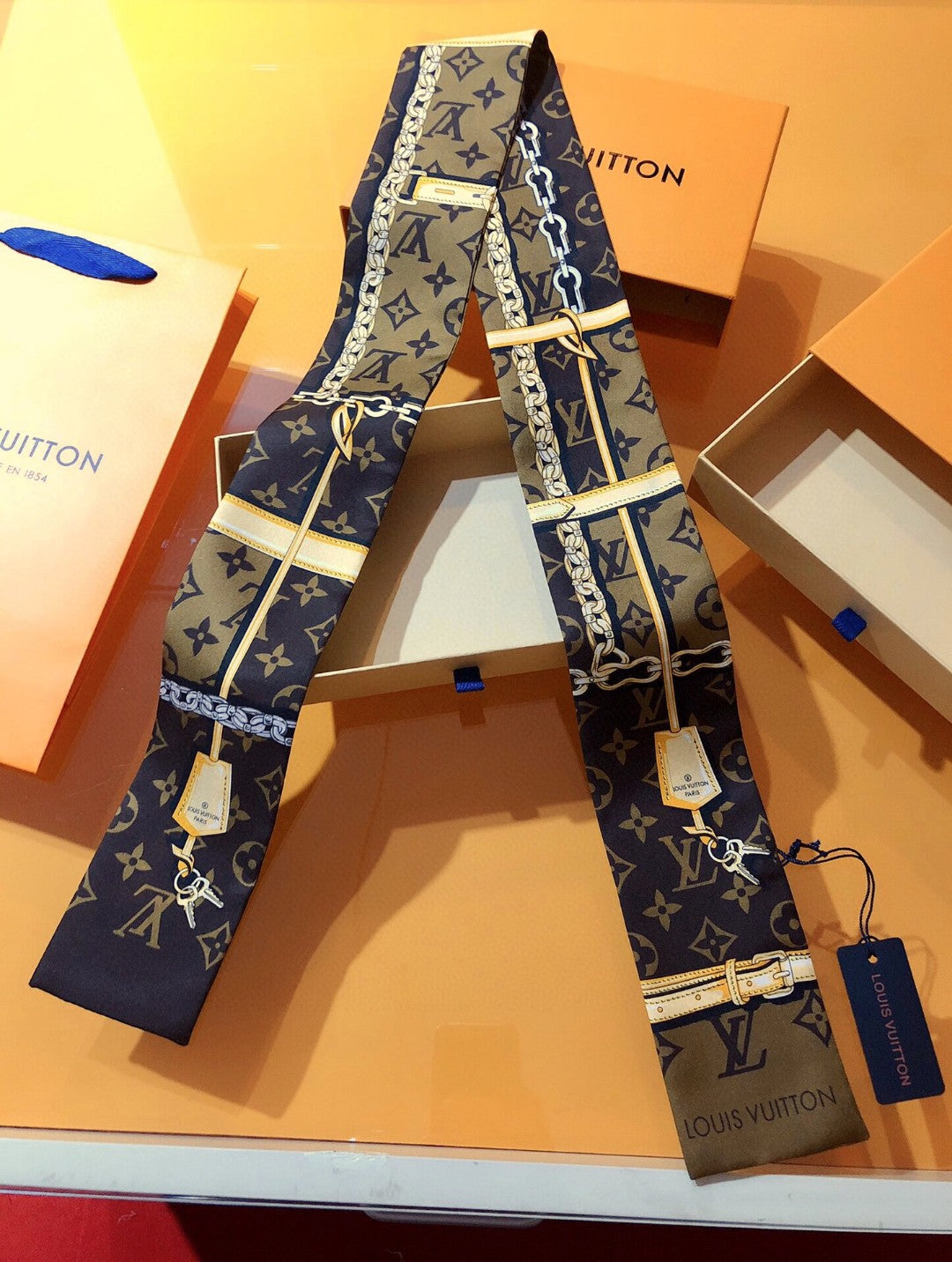 Louis Vuitton Monogram Confidential Silk Scarf