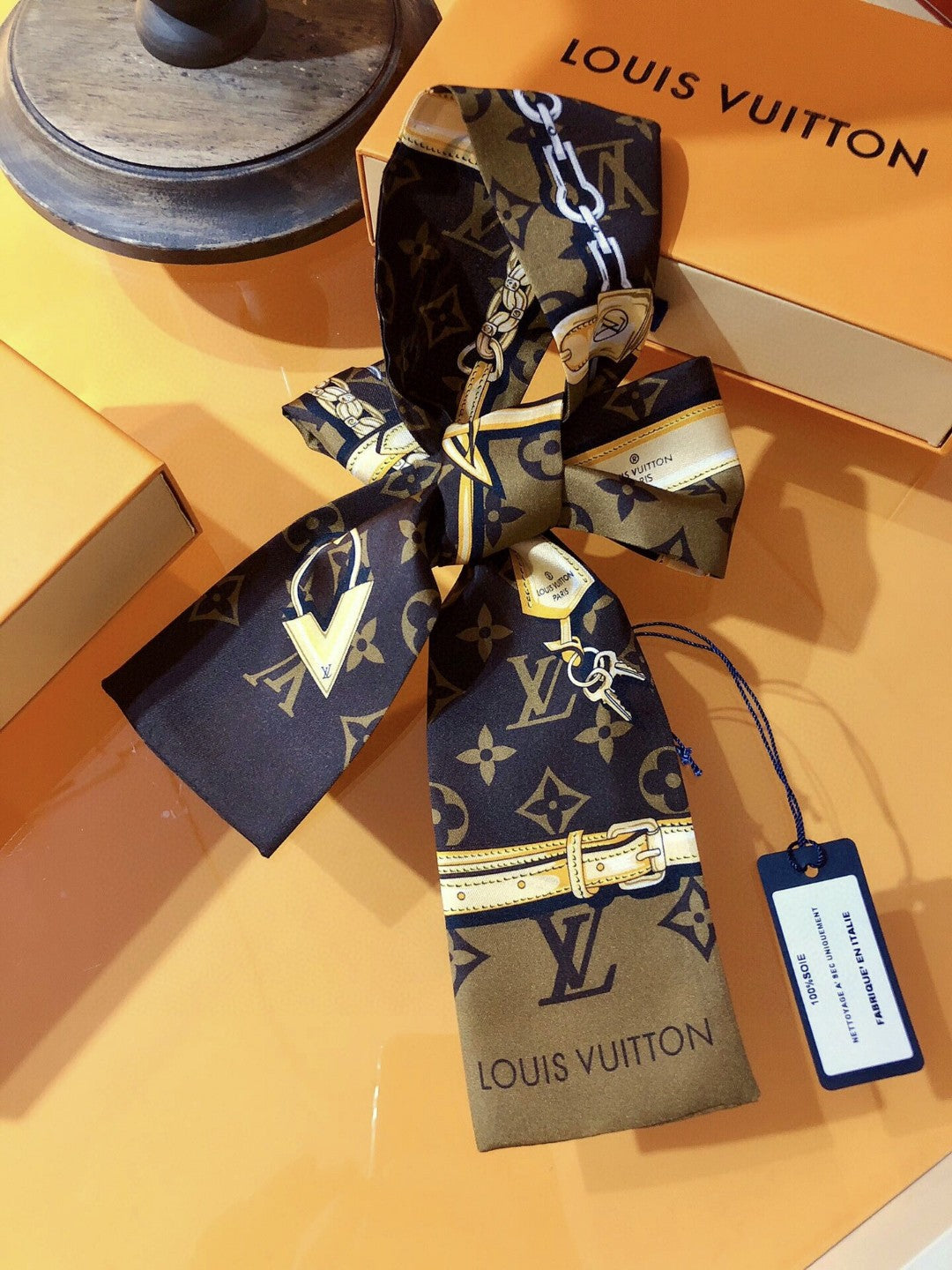 Louis Vuitton Monogram Confidential Silk Scarf