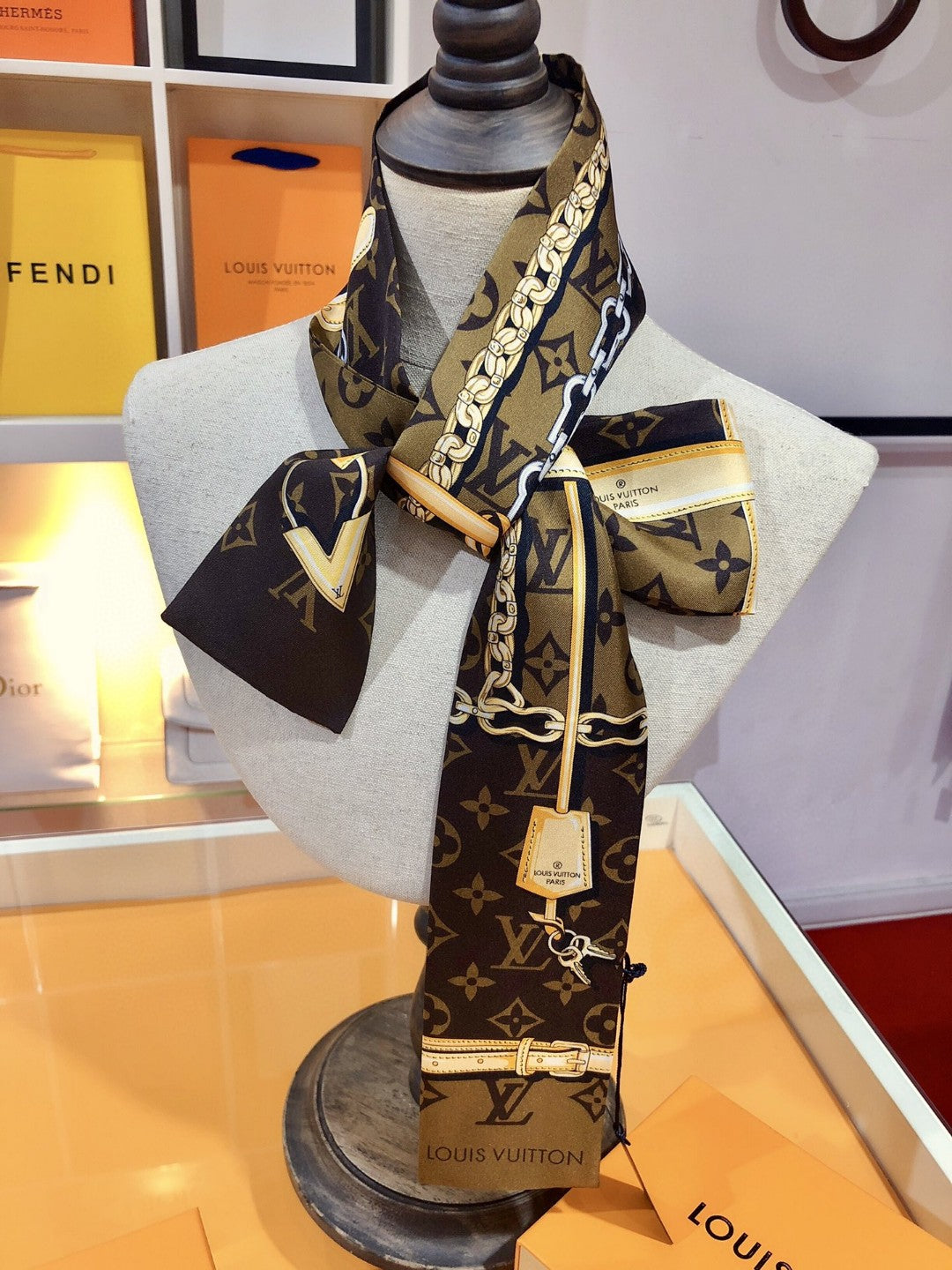 Louis Vuitton Monogram Confidential Silk Scarf