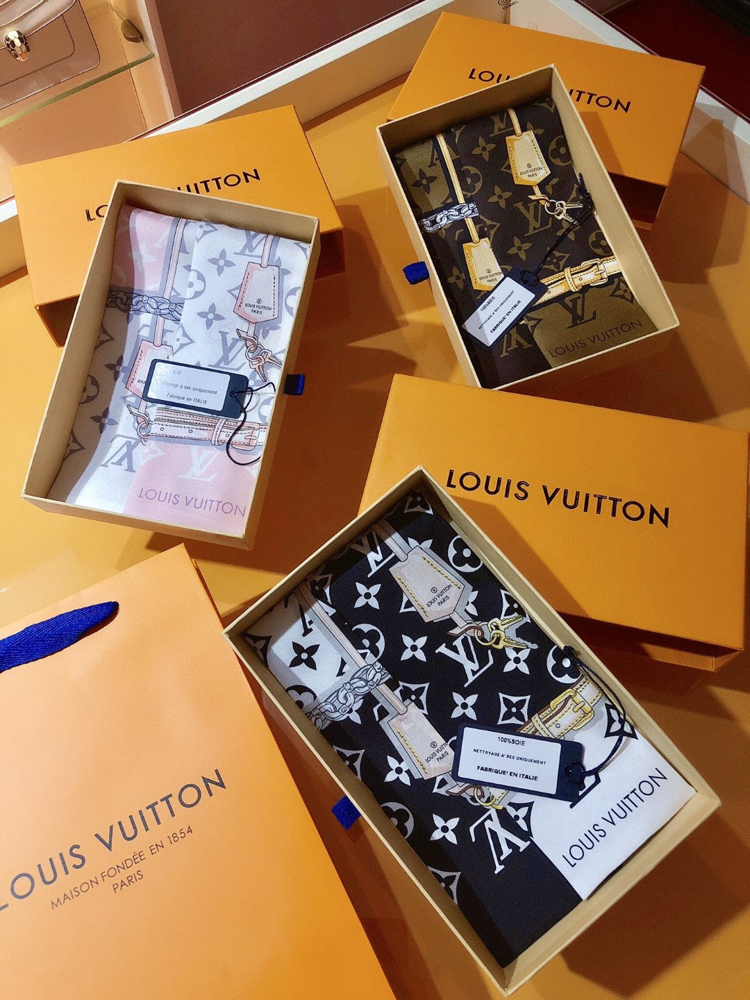 Louis Vuitton Monogram Confidential Silk Scarf