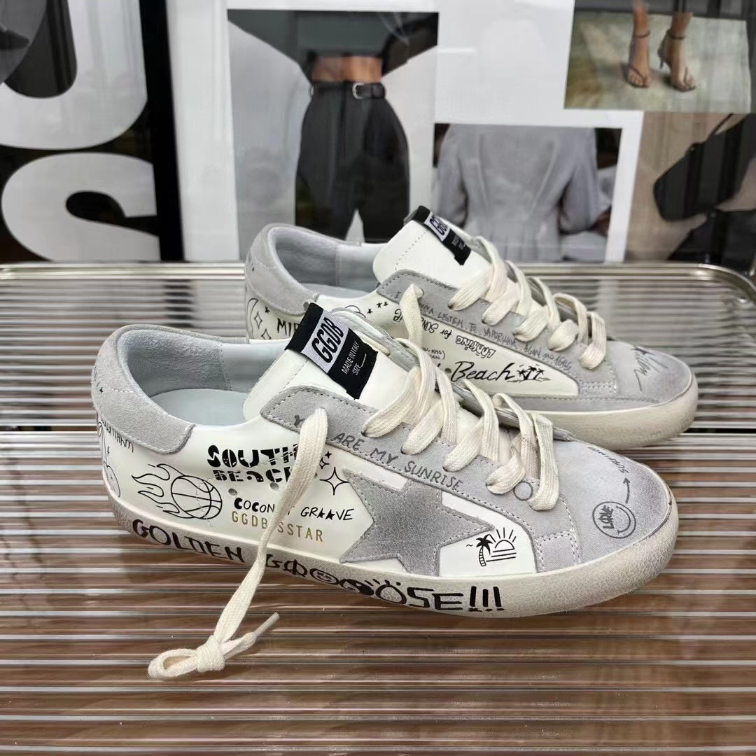 Golden Goose Classic Distressed Sneakers