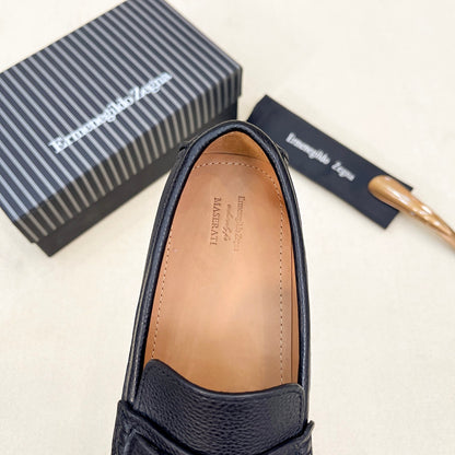 Zegna Classic Leather Driving Shoes