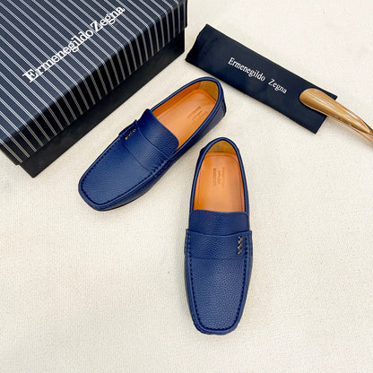 Zegna Classic Leather Driving Shoes