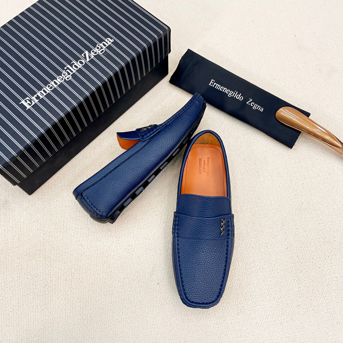 Zegna Classic Leather Driving Shoes
