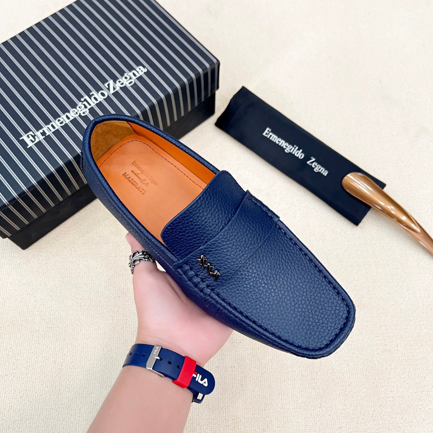 Zegna Classic Leather Driving Shoes