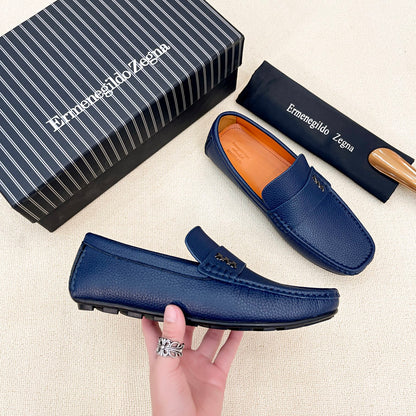 Zegna Classic Leather Driving Shoes