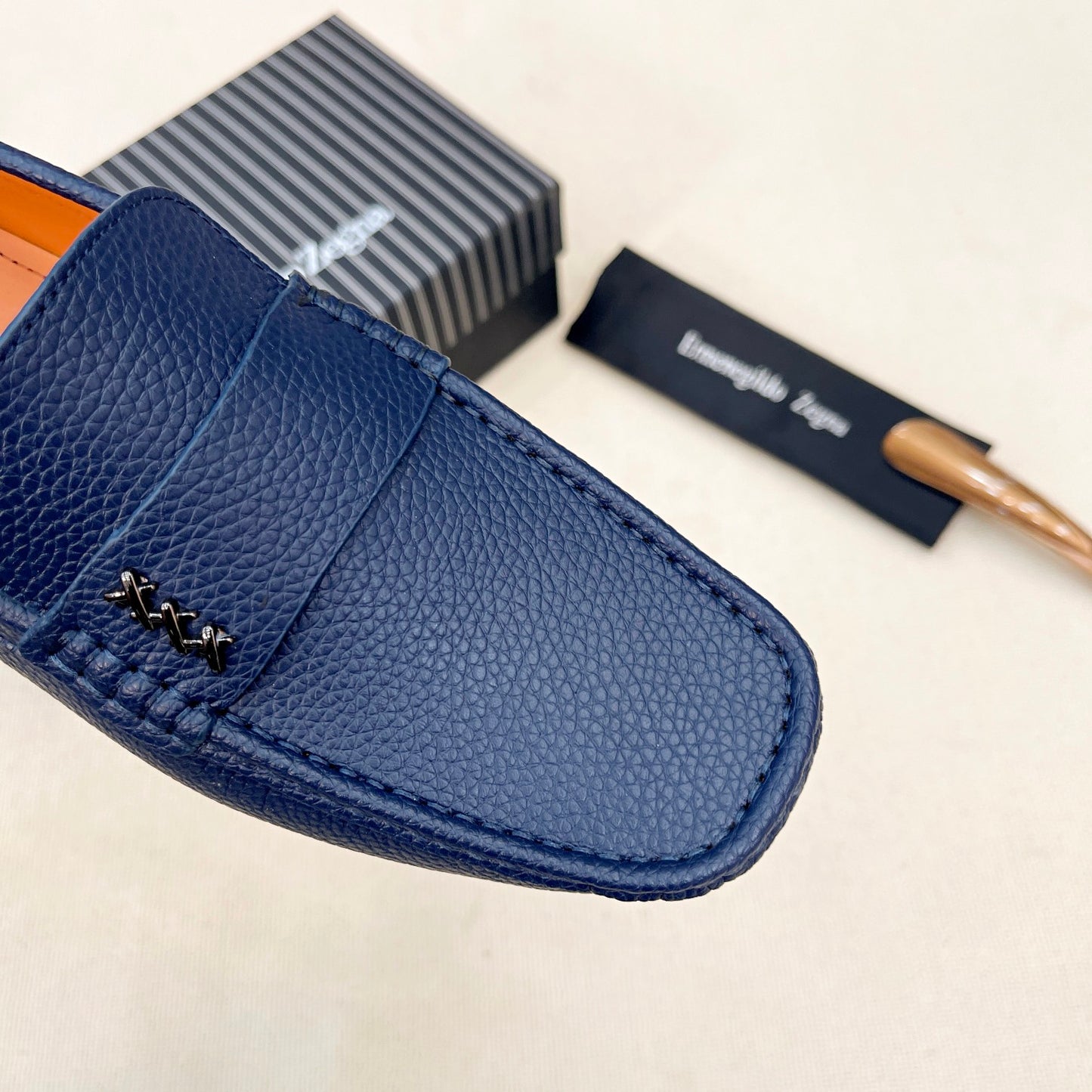 Zegna Classic Leather Driving Shoes