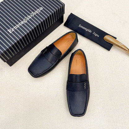 Zegna Classic Leather Driving Shoes