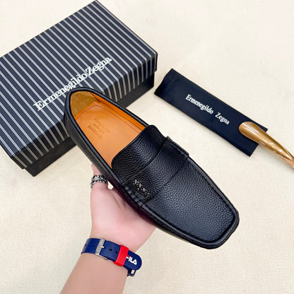 Zegna Classic Leather Driving Shoes