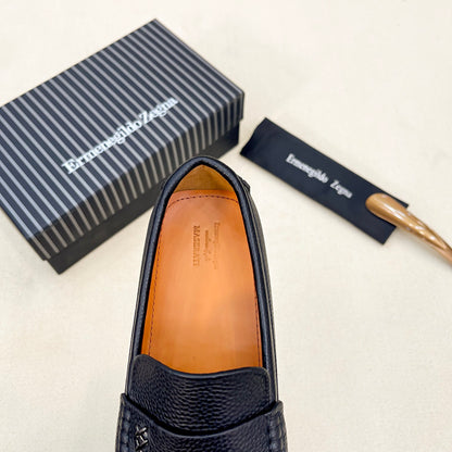 Zegna Classic Leather Driving Shoes