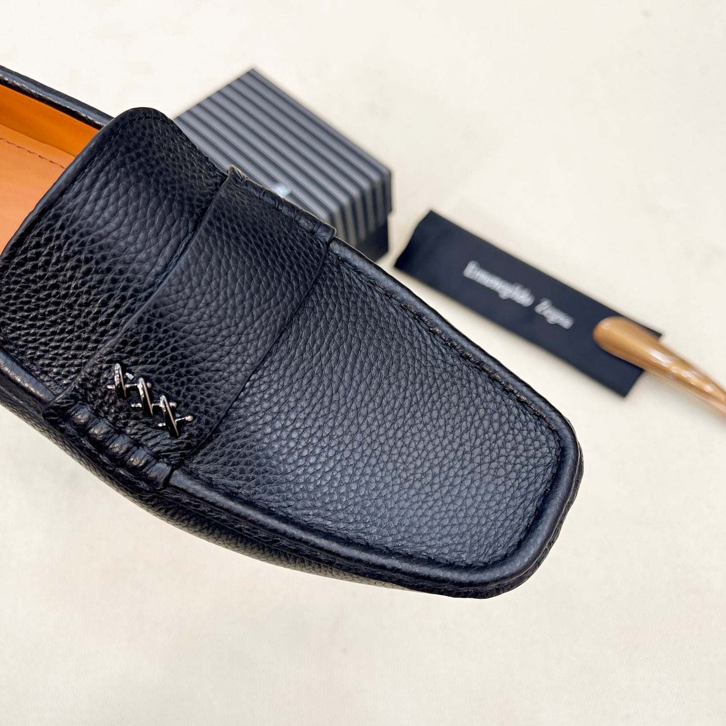 Zegna Classic Leather Driving Shoes