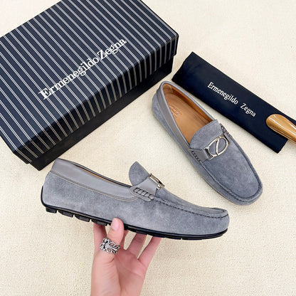 Zegna Classic Leather Driving Shoes