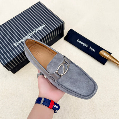 Zegna Classic Leather Driving Shoes