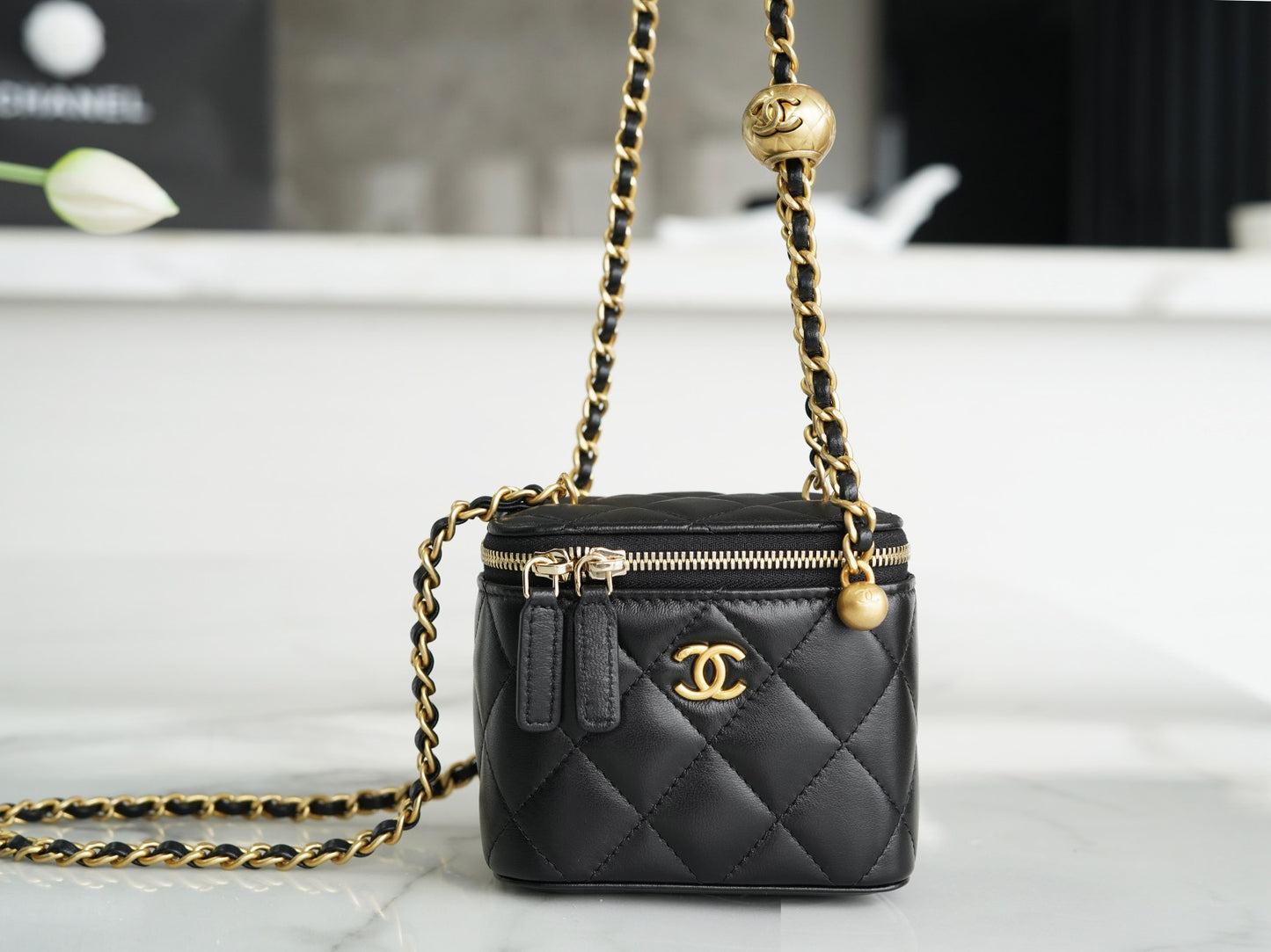 Chanel Metal Ball Series Mini Box Bag – 22B Collection