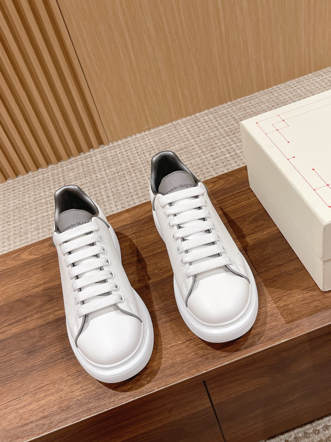 Alexander McQueen Classic Versatile White Sneakers