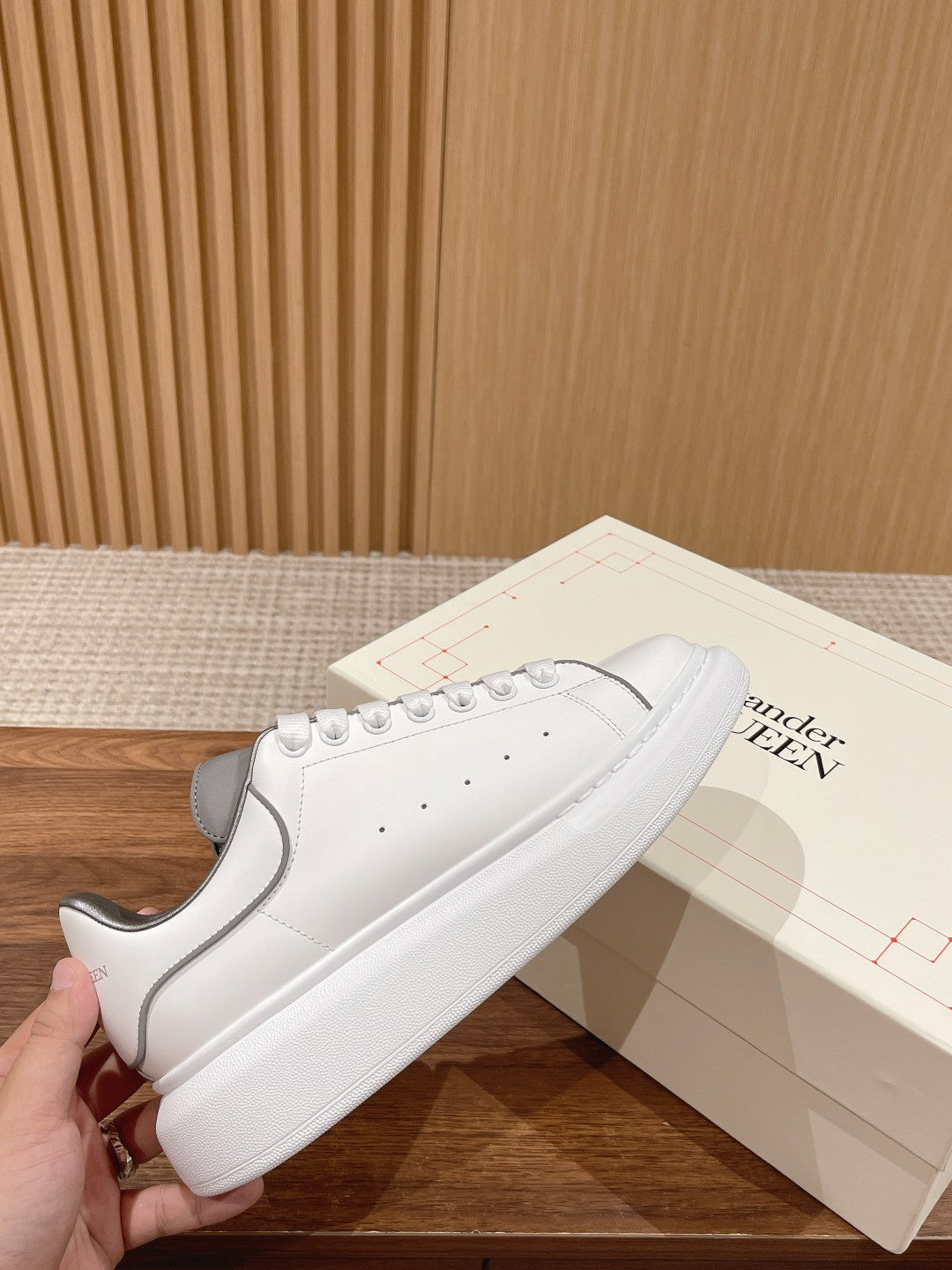 Alexander McQueen Classic Versatile White Sneakers