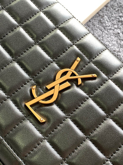 Saint Laurent LE CASSANDRE Matelassé Chain Wallet