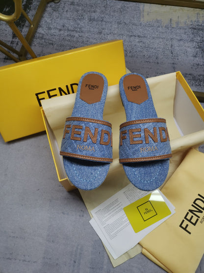Fendi Embroidered Canvas Sneakers
