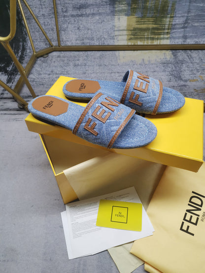 Fendi Embroidered Canvas Sneakers