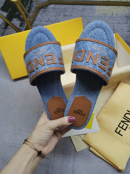 Fendi Embroidered Canvas Sneakers