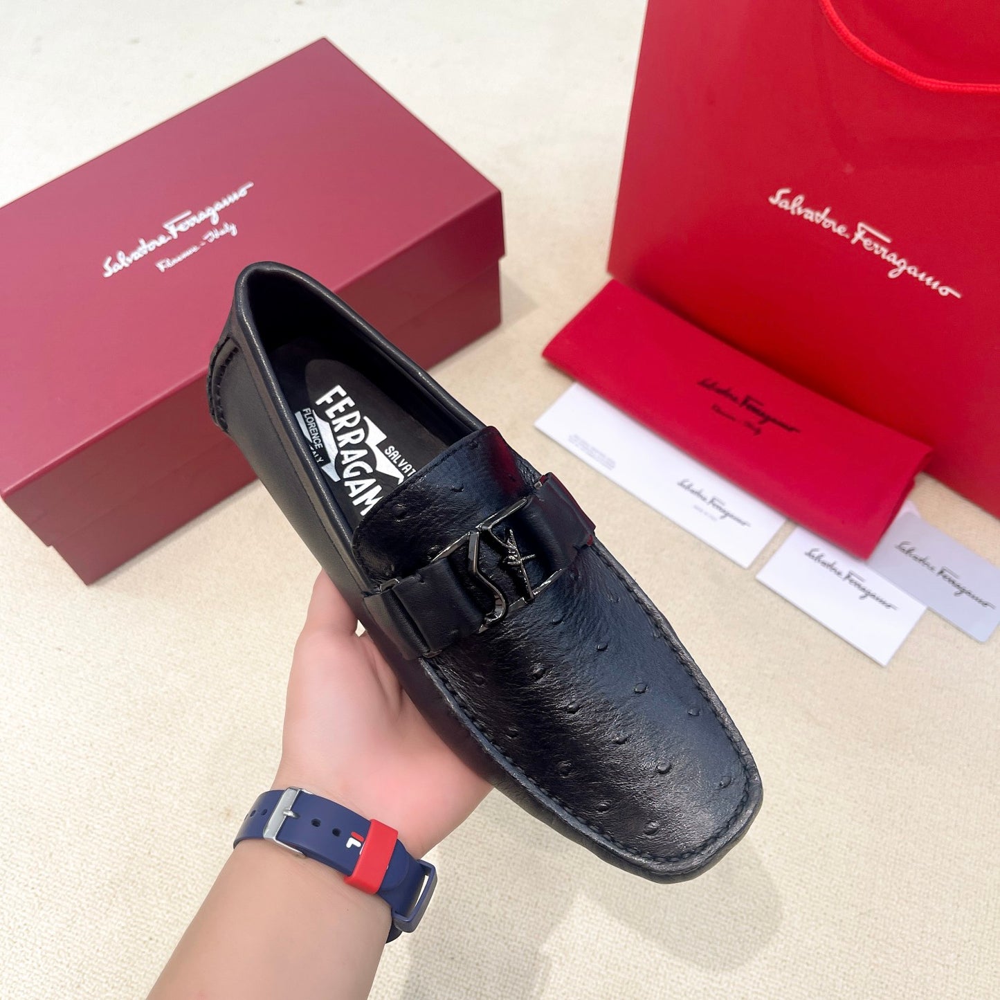 Ferragamo Men's Driving Loafers
