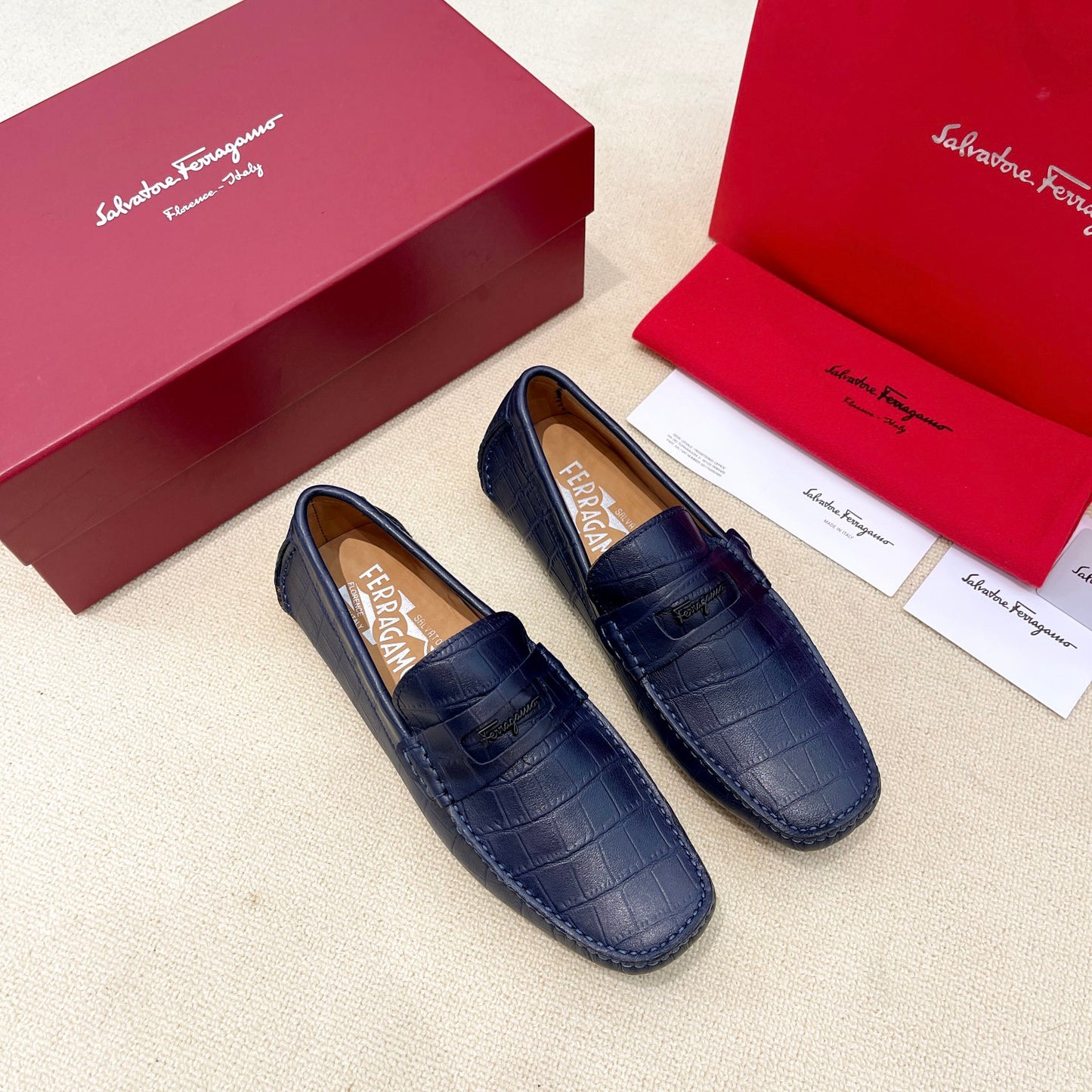 Ferragamo Men's Driving Loafers