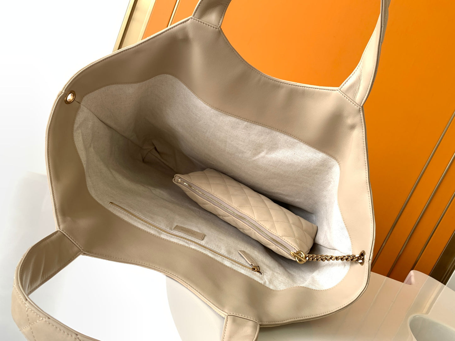 Saint Laurent ICARE Leather Tote Bag – SS22 Collection