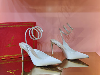 René Caovilla Cleo Silk Slingbacks – 23SS