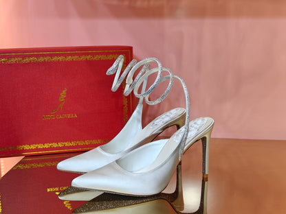 René Caovilla Cleo Silk Slingbacks – 23SS