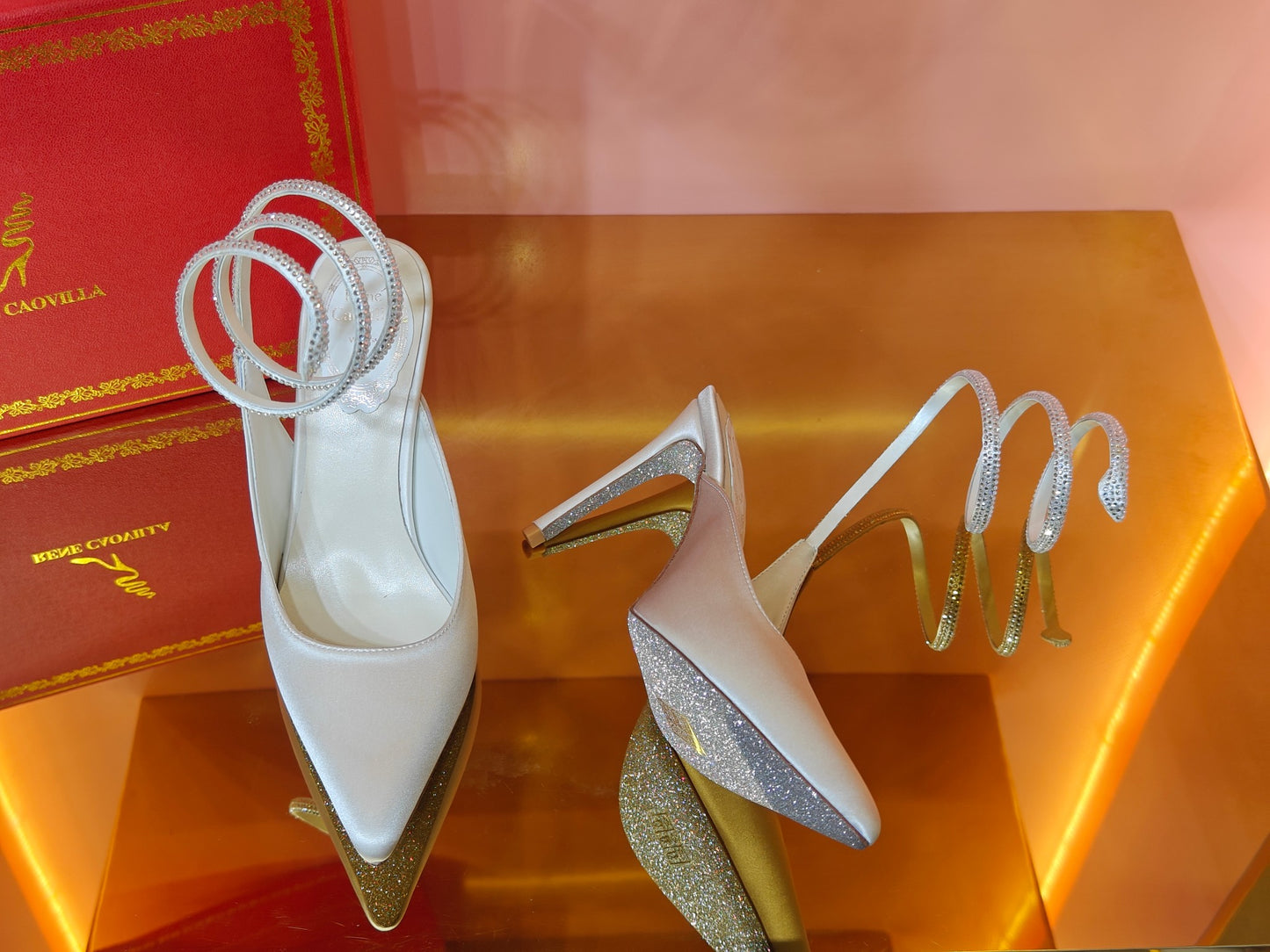 René Caovilla Cleo Silk Slingbacks – 23SS