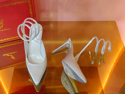 René Caovilla Cleo Silk Slingbacks – 23SS